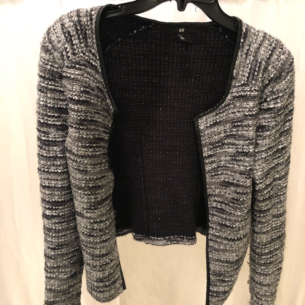 H&M Sweater knit blazer jacket